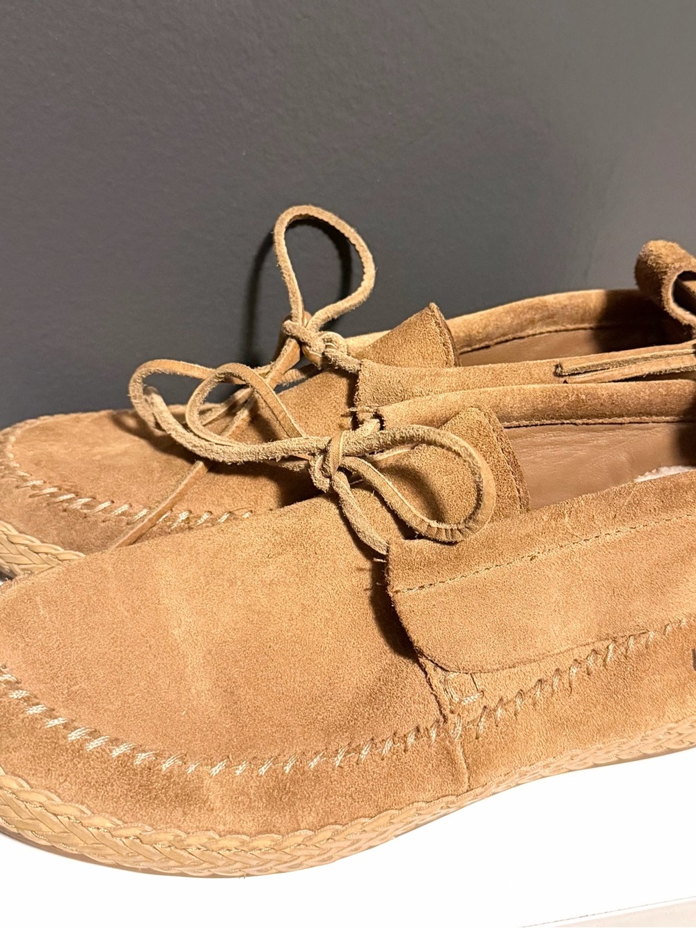 UGGS - Womens Woodlyn Suede Moccasins